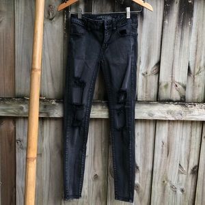 A&E Distressed Skinny Jeans